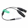 HangTon 10 pin Audio Input Cable for Atomos Shogun Flame, Shogun 7, Shogun Inferno, Ninja Inferno Monitor to Dual XLR 3 pin Female Sound Devices 633 Mic view 1
