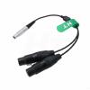 HangTon 10 pin Audio Input Cable for Atomos Shogun Flame, Shogun 7, Shogun Inferno, Ninja Inferno Monitor to Dual XLR 3 pin Female Sound Devices 633 Mic view 2