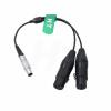 HangTon 10 pin Audio Input Cable for Atomos Shogun Flame, Shogun 7, Shogun Inferno, Ninja Inferno Monitor to Dual XLR 3 pin Female Sound Devices 633 Mic view 3
