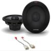 Alpine Pair R-S65.2 300 Watt 6.5" Car Audio Coaxial 2-Way Speakers Bundle with METRA 72-8104 Speaker Wire Harness Connector Compatible with 2003-2008 Toyota Corolla view 1
