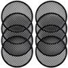 4 Pairs 15" Inch Subwoofer Metal Waffle Grills - Universal Speaker Cover Guard - Black view 1