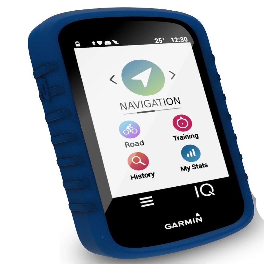 TUFF LUV Silicone case and Screen Protection for Garmin Edge 530 - Blue