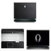 Decalrus - Protective Decal for 2019 Alienware Area-51m AWAR51M (17.3" Screen) Laptop Black Carbon Fiber Skin case Cover wrap CFalienwareArea51m_17Black view 1