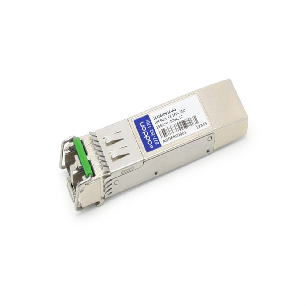 ADD-ON 1442440G1C-AO Adtran Compatible TAA Compliant 10GBase-ER SFP Plus Transceiver - SMF44; 1550 nm - 40 km - LC