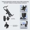 ARKON Mounts - Tablet Holder with Clamp Mount | Corrosion-Resistant | Tablet Stand w/Sturdy Clamp | Security Knob Feature | Two Adjustable Shafts Included | Fits iPad and Samsung Tablets view 2