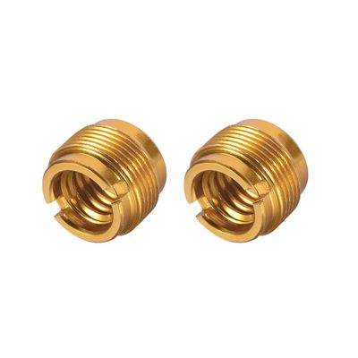 uxcell 3/8 Female to 5/8" Male Threaded Screw Adapter for Mic Stand Aluminium 2pcs