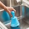 Flybloom Toilet Suction Plunger Home Kitchen Sink Plunger Blocked Toilet Bath Drain Unblock Sinks Pipe Cleaner, Blue view 2