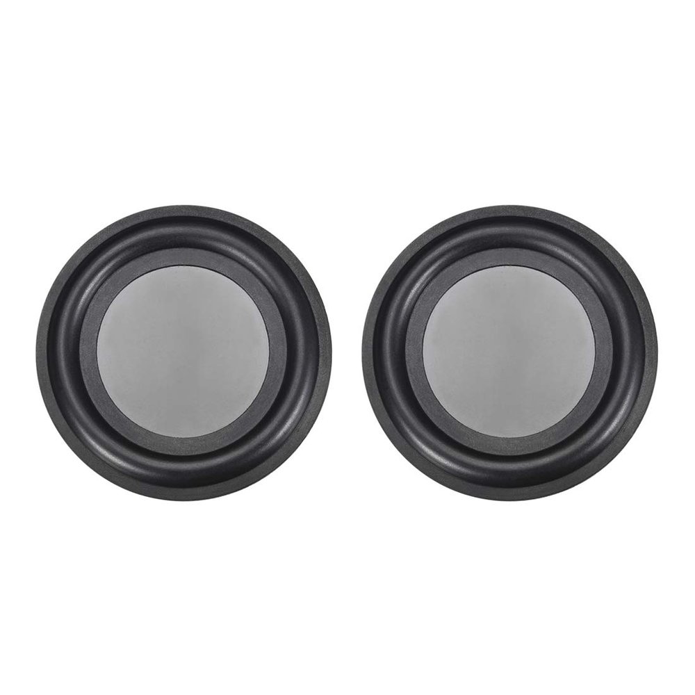 uxcell 2Pcs 3.5" 92mm Bass Speaker Passive Radiator Auxiliary Rubber Vibration Plate Subwoofer DIY Repair