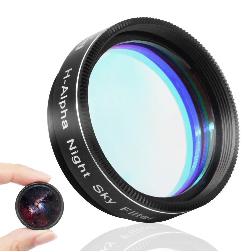Astromania Telescope Filter, 1.25 Inches Narrowband Hydrogen Alpha Filter, Galaxy Night Sky H-Alpha Nebula Filters for Astronomy Telescope, Telescope Accessories Light Pollution Filter