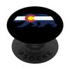 Awesome Beautiful Colorado Flag Bear Gift Idea T-shirt PopSockets PopGrip: Swappable Grip for Phones & Tablets view 1