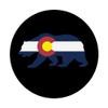 Awesome Beautiful Colorado Flag Bear Gift Idea T-shirt PopSockets PopGrip: Swappable Grip for Phones & Tablets view 3