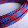 1 Meters Blue&Red Mix Color High Densely 10mm Expanding Matte Braided Sleeving Cable view 1