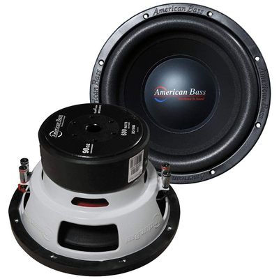 2 American Bass XO 1044 10" 600 Watt Car Audio Subwoofers DVC 4-ohm Subs XO1044
