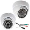 Evertech 1080P Full HD Indoor Outdoor Dome CCTV Security Camera White Metal Casing Night Vision 4in1-AHD, TVI, CVI, Analog Compatible (Pack of 2) view 1