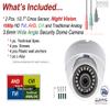 Evertech 1080P Full HD Indoor Outdoor Dome CCTV Security Camera White Metal Casing Night Vision 4in1-AHD, TVI, CVI, Analog Compatible (Pack of 2) view 2