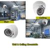 Evertech 1080P Full HD Indoor Outdoor Dome CCTV Security Camera White Metal Casing Night Vision 4in1-AHD, TVI, CVI, Analog Compatible (Pack of 2) view 4