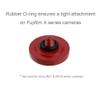 Foto&Tech Soft Shutter Release Button Compatible with Fuji Fujifilm X-T5 X-T4 X-T3 X-T30 X-T30 II X-T20 X-PRO3 X100V X100F X-E4 X-E3 RX1R II RX10 IV III Leica M9 Nikon Df F3 (4 Pcs, RD+BK+DR+OR) view 3