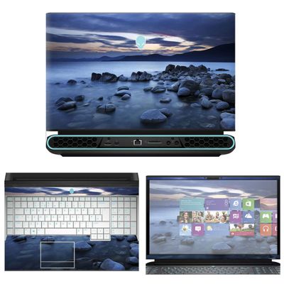 Decalrus - Protective Decal Seascape Skin Sticker for 2019 Alienware Area-51m AWAR51M (17.3" Screen) case Cover wrap ALarea51m_17-139