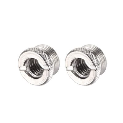 uxcell 3/8 Female to 5/8" Male Threaded Screw Adapter for Microphone Stand 2pcs