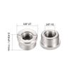 uxcell 3/8 Female to 5/8" Male Threaded Screw Adapter for Microphone Stand 2pcs view 2