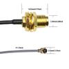 Tenmory UFL to SMA Mini PCIe U.FL to RP-SMA Female Connector Pigtail Antenna Extension Cable (10 inch (4 Pcs)) view 3