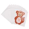 Biitfuu 12Pcs Baby Monthly Sticker Milestone Memories Photo Props Cartoon Animal Shaped for 1-12 Month Newborn Boys Girls view 4