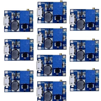 2A booster board DC-DC booster module Wide voltage input 2V-24V Raise 5V-28V adjustable (pack of 10)