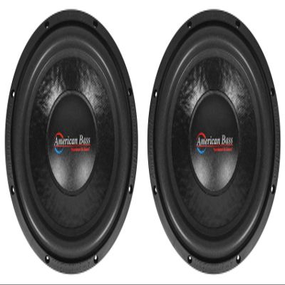 2 American Bass XO 1244 12" 600 Watt Car Audio Subwoofers DVC 4-ohm Subs XO1244