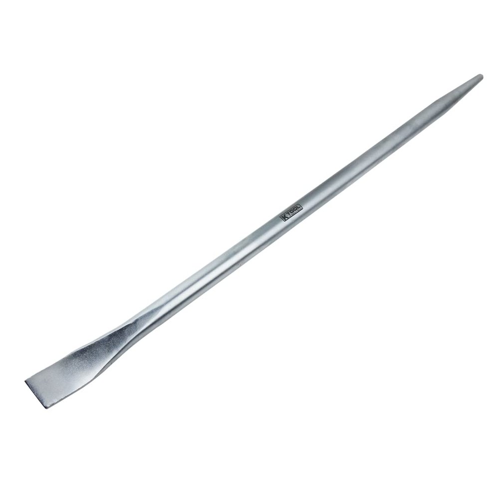 K Tool International 71634 7/8" x 36" Round Alignment Bar for Garages, Repair Shops and DIY, Heat-Treated 38-43 HRC Hardened Body, Forged, Chrome Alloy Steel, Zinc Plated Finish