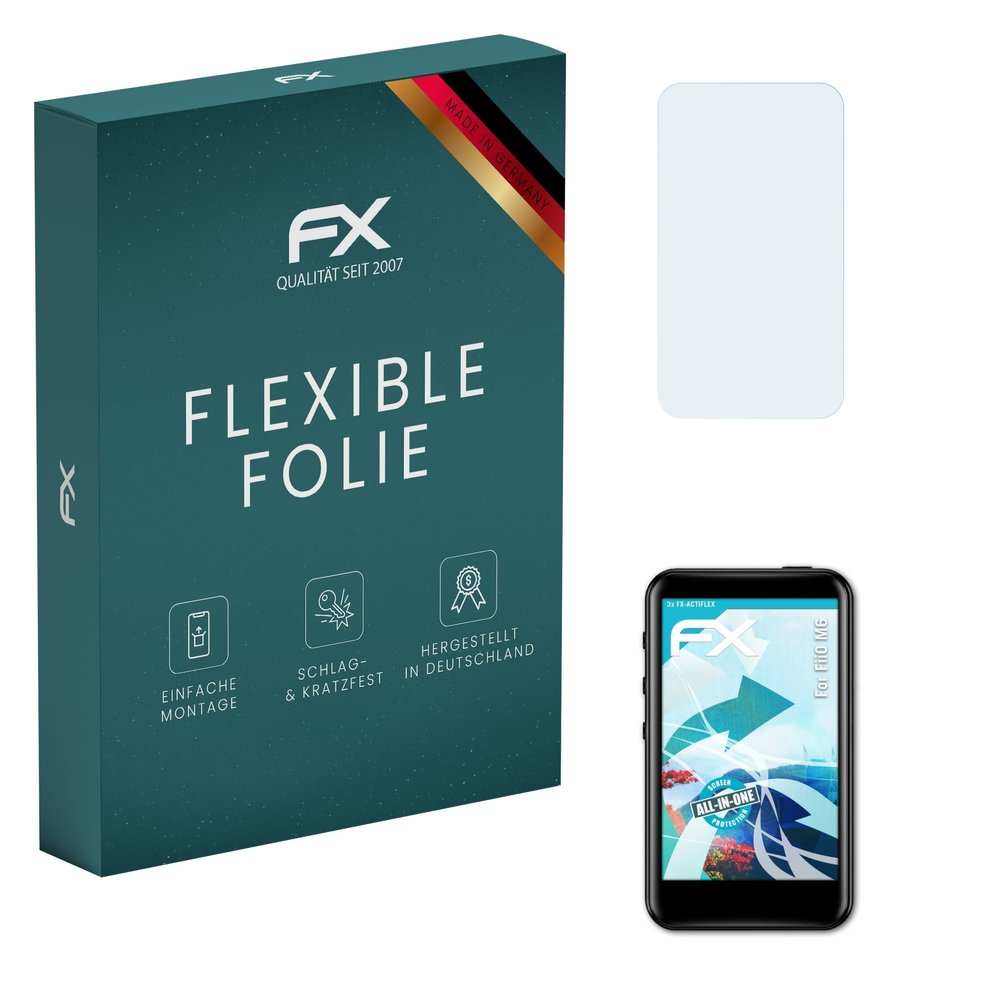 atFoliX Screen Protector compatible with FiiO M6 Protector Film, ultra clear and flexible FX Screen Protection Film (3X)
