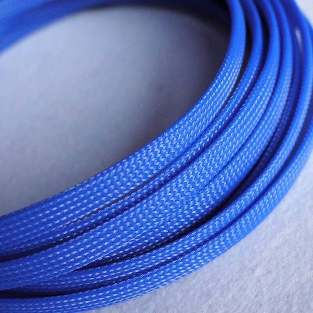 5 Meters x 8MM RoyalBlue Tube PET Expandable Braided Sleeving Cable