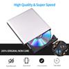 External Blu Ray DVD Drive 3D, USB 3.0 and Type-C Bluray CD DVD Reader Slim Optical Portable Blu-ray Drive for MacBook OS Windows xp/7/8/10, Laptop PC (Silver-Grey) view 3