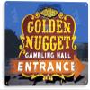 Tinworld Tin Sign: Golden Nugget Historic Retro Las Vegas Sign Neon Metal Decor C591 view 1