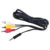 Digipartspower AV 3 RCA Audio Video Cord for Canon Mini DV Camcorder ZR20 ZR30MC ZR40 ZR60 ZR75MC ZR80MC ZR85MC ZR90MC ZR1000 MVX2i MVX3i MVX10i MVX10 MVX20i MVX20 MVX25i MVX25 view 1