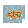 Onion Pizza Italy Tomato Foods Phone Screen Cleaner Glasses Cleaning Cloth 2pcs Suede Fabric view 1