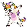 Arctic Garden Rainbow Unicorn Vinyl Sticker, Multicolor, Cartoon Style, Waterbottle, Tumbler, Laptop, Skateboard, Snowboard, Journal view 1