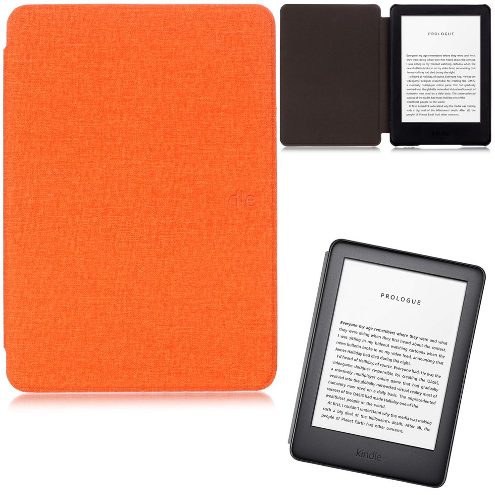 Artyond Case for New Kindle 2019, Ultra Lightweight Premium PU Leather Protective Cover with Auto Sleep/Wake Slim Smart Case for All-New Kindle (10th Generation, 2019 Release) (Orange)