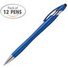2 in 1 Capacitive Stylus & Ballpoint Pen Rubberized the Beemer Comfort Grip for Any Touchscreen Device (Box of 12, Blue) view 2