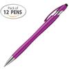 2 in 1 Capacitive Stylus & Ballpoint Pen Rubberized the Beemer Comfort Grip for Any Touchscreen Device (Box of 12, Pink) view 2