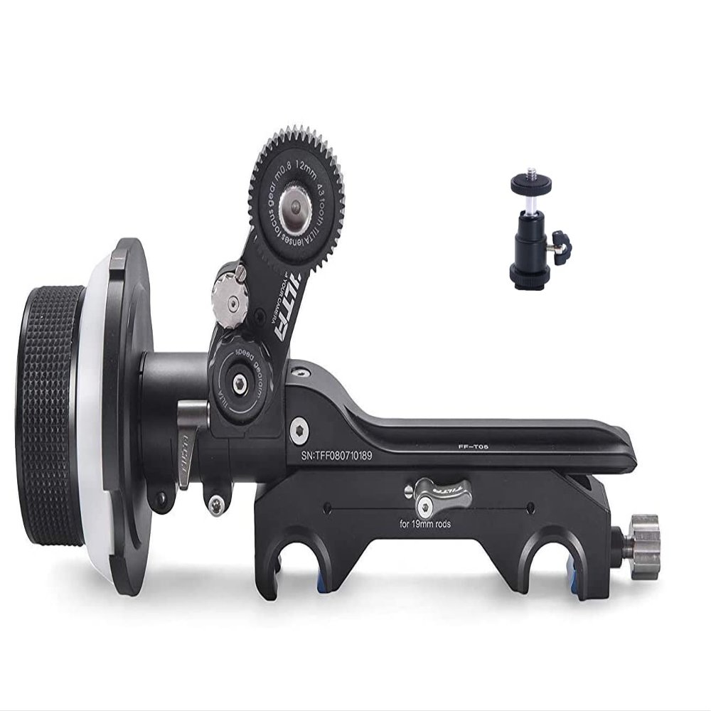 TILTA FF-T05 Single-Sided Cinema Follow Focus kit (with Safety case) for DSLR, Mirrorless, and Cinema Cameras,Hand Wheel with ARRI Standard Por