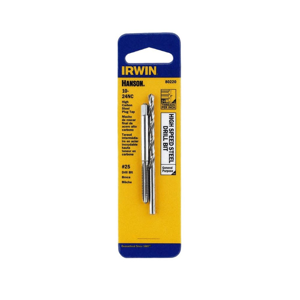Irwin TAP + Drill BIT 10-24 NC + #25