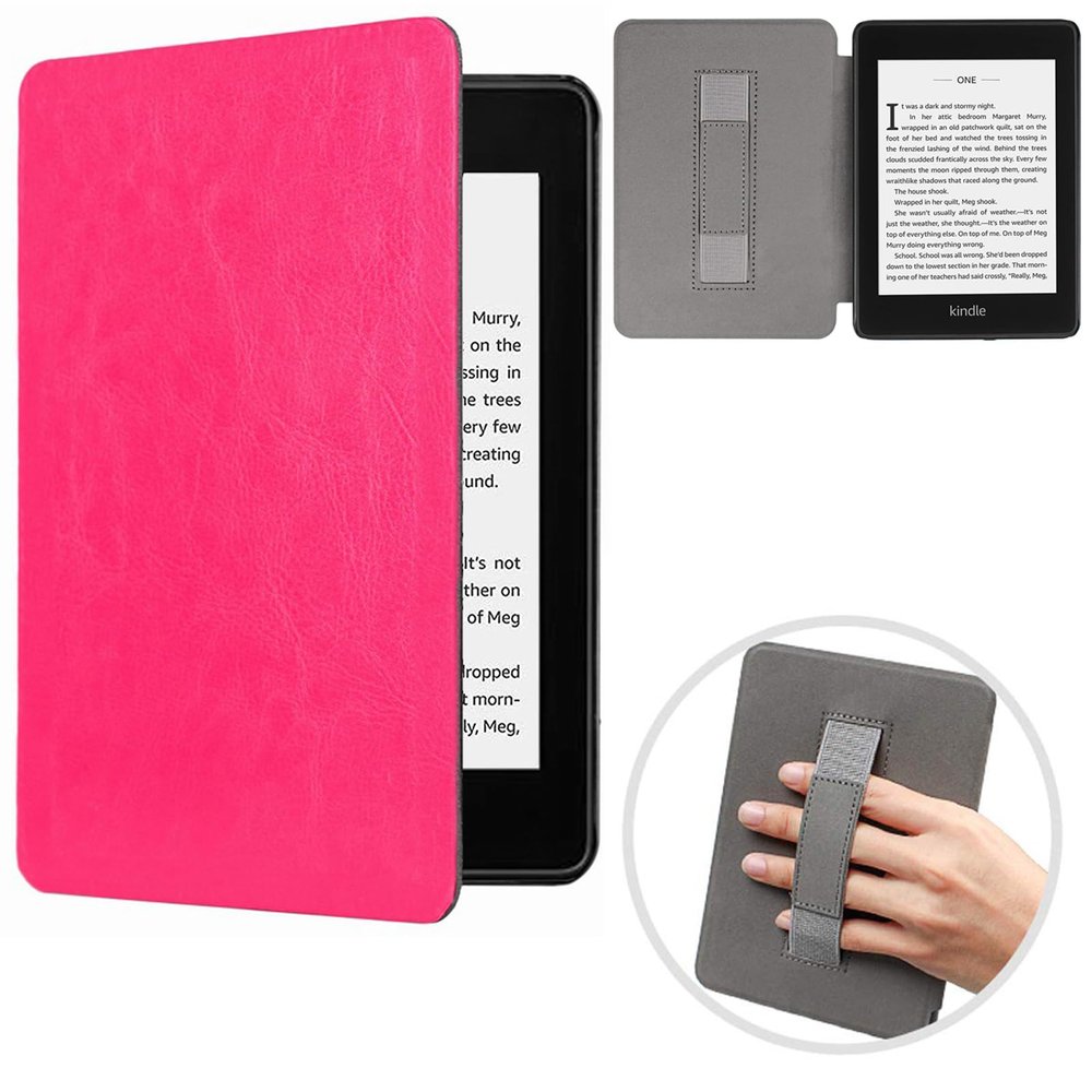 Artyond Case for Kindle Paperwhite 2018, Slim Protective PU Leather Folio Cover with Auto Sleep/Wake Smart Case for Kindle Paperwhite 10th Generation 2018 Released Model: PQ94WIF, Rose