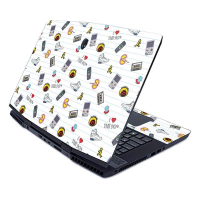 MIGHTY SKINS MightySkins Skin for Alienware M17 (2019) - Love The 90S | Protective, Durable, and Unique Vinyl Decal Wrap Cover | Easy to Apply, Remove, and Change Styles | Made in The USA