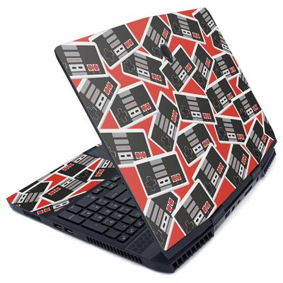 MIGHTY SKINS MightySkins Skin for Alienware M15 (2019) - Retro Controllers 3 | Protective, Durable, and Unique Vinyl Decal Wrap Cover | Easy to Apply, Remove, and Change Styles | Made in The USA