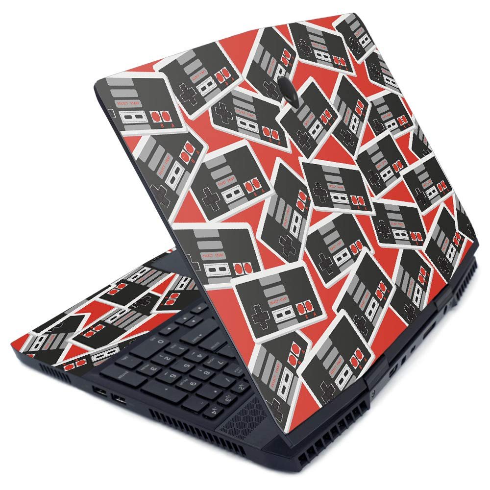 MIGHTY SKINS MightySkins Skin for Alienware M15 (2019) - Retro Controllers 3 | Protective, Durable, and Unique Vinyl Decal Wrap Cover | Easy to Apply, Remove, and Change Styles | Made in The USA