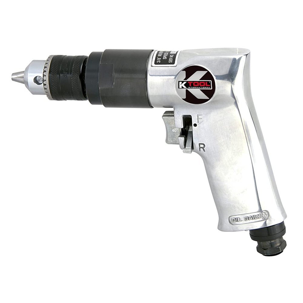 K Tool International XD707 Low Profile Reversible Cut Off Tool 15,000 RPM Quiet 89 dBA Spindle Lock Spark Direction Control for Restricted Area Cutting Automotive and Industrial Use