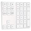 ASHATA Numeric Keypad,34 Keys Mini Portable Bluetooth Numpad,Ergonomic Bluetooth Numeric Keypad Aluminum Alloy HUB Type-C USB 3.0 Numeric Pad for (Silver) view 1