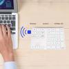ASHATA Numeric Keypad,34 Keys Mini Portable Bluetooth Numpad,Ergonomic Bluetooth Numeric Keypad Aluminum Alloy HUB Type-C USB 3.0 Numeric Pad for (Silver) view 4