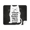 Cat in Home Black White Quote Phone Screen Cleaner Glasses Cleaning Cloth 2pcs Suede Fabric view 1