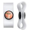 GRAPHICS & MORE Christmas Deer Merry Bright Joy Peace Love Headphone Earbud Cord Wrap - Charging Cable Manager - Wire Organizer Set of 2 - White view 1